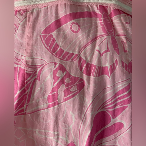 Lilly Pulitzer Vintage Pink Halter Dress with Butterfly Print - Picture 4 of 13